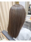 ハイライト くすみカラー 透明感 ニュアンスカラー 白髪ぼかし
