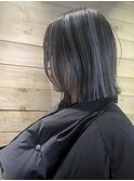 【 ハイライト × グレーアッシュ × ボブ 】浅野美紀