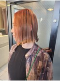 【新宿】切りっぱなしボブ×ハイライトカラー！20代30代40代