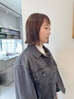 ローレン(LOREN)&nbsp;ミルクティーベージュぷつっとボブケアブリーチ 梅田