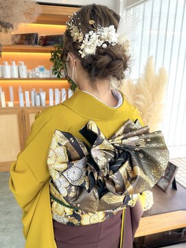 ユラギフロムユイマァル 水島店(YURAGI from YUIMARL) 編み込みシニヨン