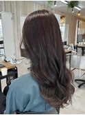 ダブルカラーミルクティーベージュカラーブルーブラックブリーチ