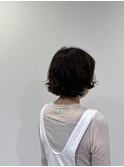 ミニボブ外はねパーマスタイル