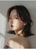 韓国くびれヘア_調布ワイドバング外ハネボブ美髪のススメ