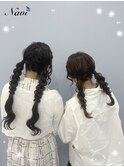編みおろしツイン