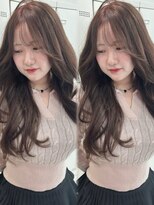 ジルバイジゼル(JILL by GiseL)&nbsp;ナチュラルブラウン　ケアブリーチ　顔まわりカット