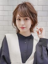 ギークス(GEEKS)&nbsp;【GEEKS渋谷】ネオウルフ/レイヤーボブ/艶ブラウン/冬ヘア/小顔