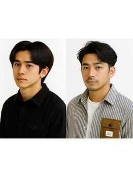 メンズカットが得意なスタイリストが勢揃い！再現性の高いカットで朝のセットも簡単◎