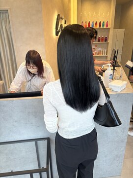 ソワン ドゥ ブレス 今里店(soin de brace) 暗めカラー艶々サラサラヘア