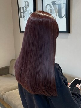 スリー(Three) 【ピンクブラウン×髪質改善トリートメント】