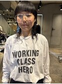 bibito マッシュウルフ　ミディアムネオソバージュ　パーマ大人