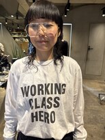 ビビト(bibito)&nbsp;bibito マッシュウルフ　ミディアムネオソバージュ　パーマ大人