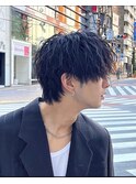 波巻きパーマ