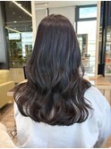 この冬大人気!艶感たっぷりココアグレージュカラー