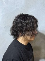 ニアウ 高崎店(Niau) MEN’S HAIR/波巻きツイストスパイラル/リバースセンターパート