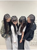 コーンロウアレンジ