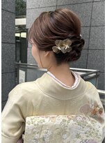 バサラ 大阪梅田店(VASARA)&nbsp;訪問着ヘア　ヘアセット　ミディアム　和髪　まとめ髪　礼装