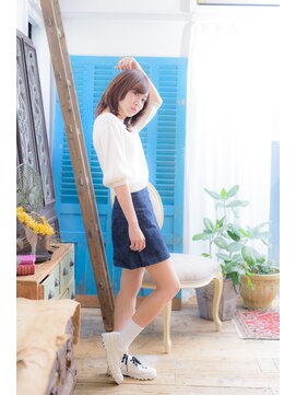 ミエル ヘア 新宿(miel hair) 【mielhair新宿】ラフフェザーグレージュボブ★