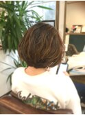 ふんわりウェーブボブ