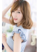 ヘアアンドビューティー ミック(Hair & Beauty miq)&nbsp;女度高めの♪外ハネミックスカールミディb