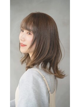 ヘアサロン アンフェール(Hair Salon Amfaire) 【rena】くびれ美人！透明感ベージュカラー