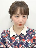 miniマッシュ#夏#レイヤーカット#ウェットヘア#オリーブベージュ