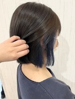 カペリベラ CapelliBella 香里園店 ボブ×インナーカラーブルー【カペリベラ香里園店】
