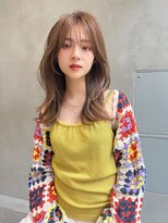 レニーバイエース(LANY by ACE)&nbsp;LANY横浜　キャラメルブラウン×顔まわり巻き