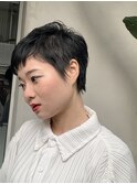 マニッシュショート 耳だしショート