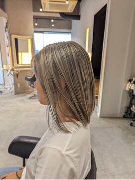 アディクト 綾瀬(ADDICT) 【ADDICT_YUKI】ハイトーンローライトスタイルボブ