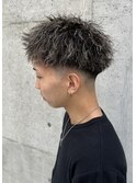 ホワイトメッシュ/ツイスト/メンズパーマ