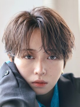 オーシャントーキョー サニー 原宿(OCEAN TOKYO Sunny) 韓国マッシュニュアンスパーマセンターパートカルマパーマ毛流れ