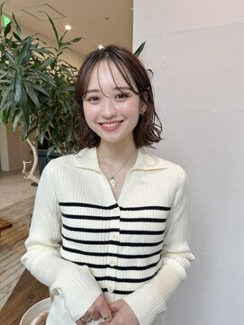 ジョエミバイアンアミ(joemi by Un ami) 切りっぱなしボブニュアンスパーマ