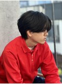 【吉田智哉】メンズパーマ、メンズセンターパート、7:3パート