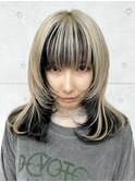 ◎ウルフ/ツートンカラー/インナーカラー/ハイトーン