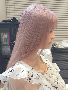 サロンドジョー(salon de joe) ケアブリーチダブルカラーインナーカラーショートボブレイヤー