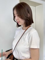 シーン(SCEN) タッセルボブ　韓国ボブ　グレージュ　グレーベージュ