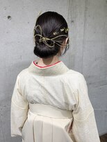 ガルボ ヘアー(garbo hair) オトナ女子 10代 20代 着付け ヘアセット 卒業式セット