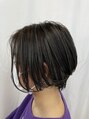 オーリーヘアー(Olliy hair)&nbsp;ショート×暗髪で大人っぽく♪重く見えないように仕上げます◎