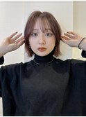 イメチェン外ハネボブ美髪ワイドバングミディアムレイヤーカット
