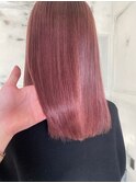 上乃裏ショートボブイルミナカラー丸みレイヤーくびれショート