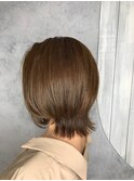 西梅田/ボブ/グレーベージュ/白髪ぼかし/ハイライト/ベージュ