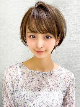 アフロート エル 錦糸町(AFLOAT L) 耳かけショートボブ/30代/40代/50代/くすみベージュ