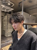 メンズココ メンズパーマ 韓国ヘア 日本橋店(MENS COCO)&nbsp;ツイストスパイラルパーマメンズセンターパート