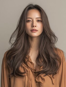 ノラキチジョウジ(NORA KICHIJOJI) くびれミディアムレイヤーカットデジパレイヤーパーマ前髪パーマ