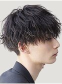 札幌大通ツイストスパイラルパーマツイスパメンズマッシュ緩め◆