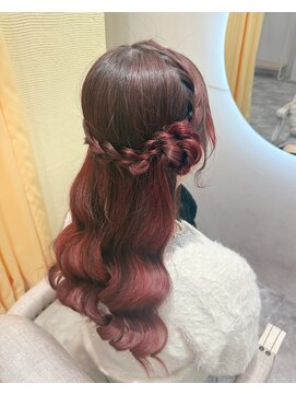 クラン 北新地店(Clan) お団子ハーフアップ/北新地ヘアセット