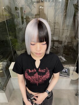 ネンドヘアー(nendo_hair) ホワイトカラー/ブロックカラー
