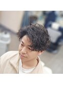 波巻きパーマ