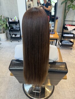 スカイスパ(Skyspa)の写真/sins酸性ストレートで華麗で美しい髪へ!最強の縮毛矯正で美しい仕上がりを作ります。